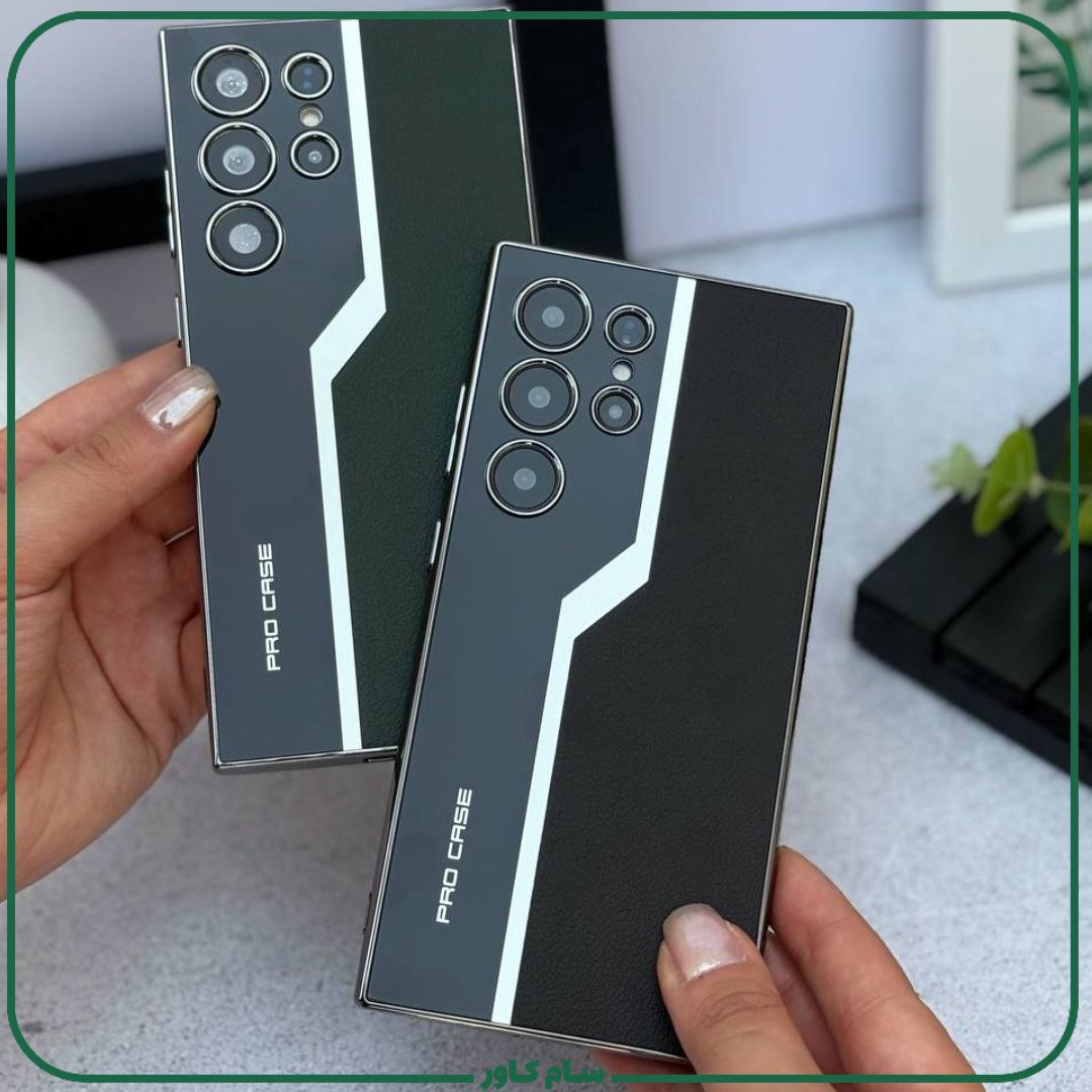 قاب پرو کیس چرم و گلس gkk