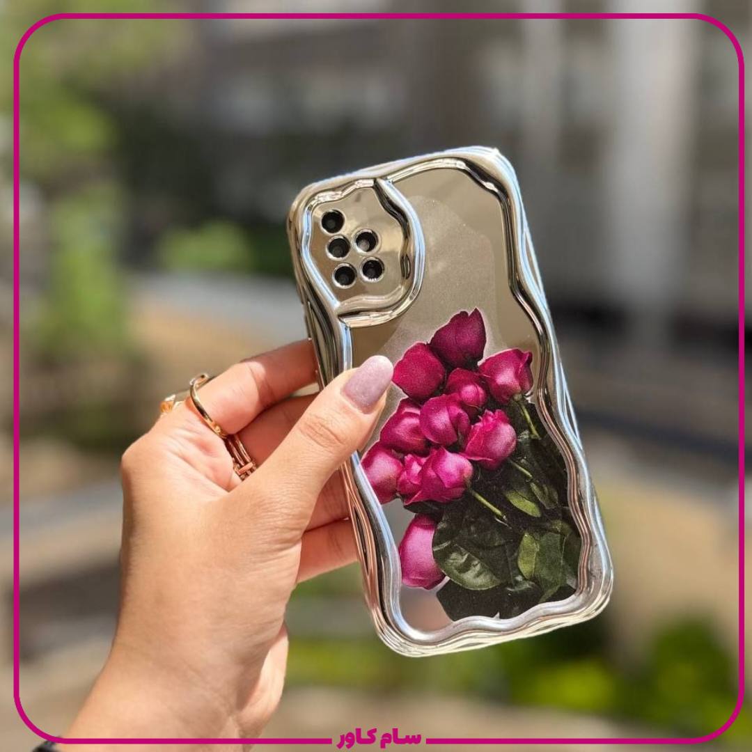 خرید قاب گل رز کرومی سامسونگ