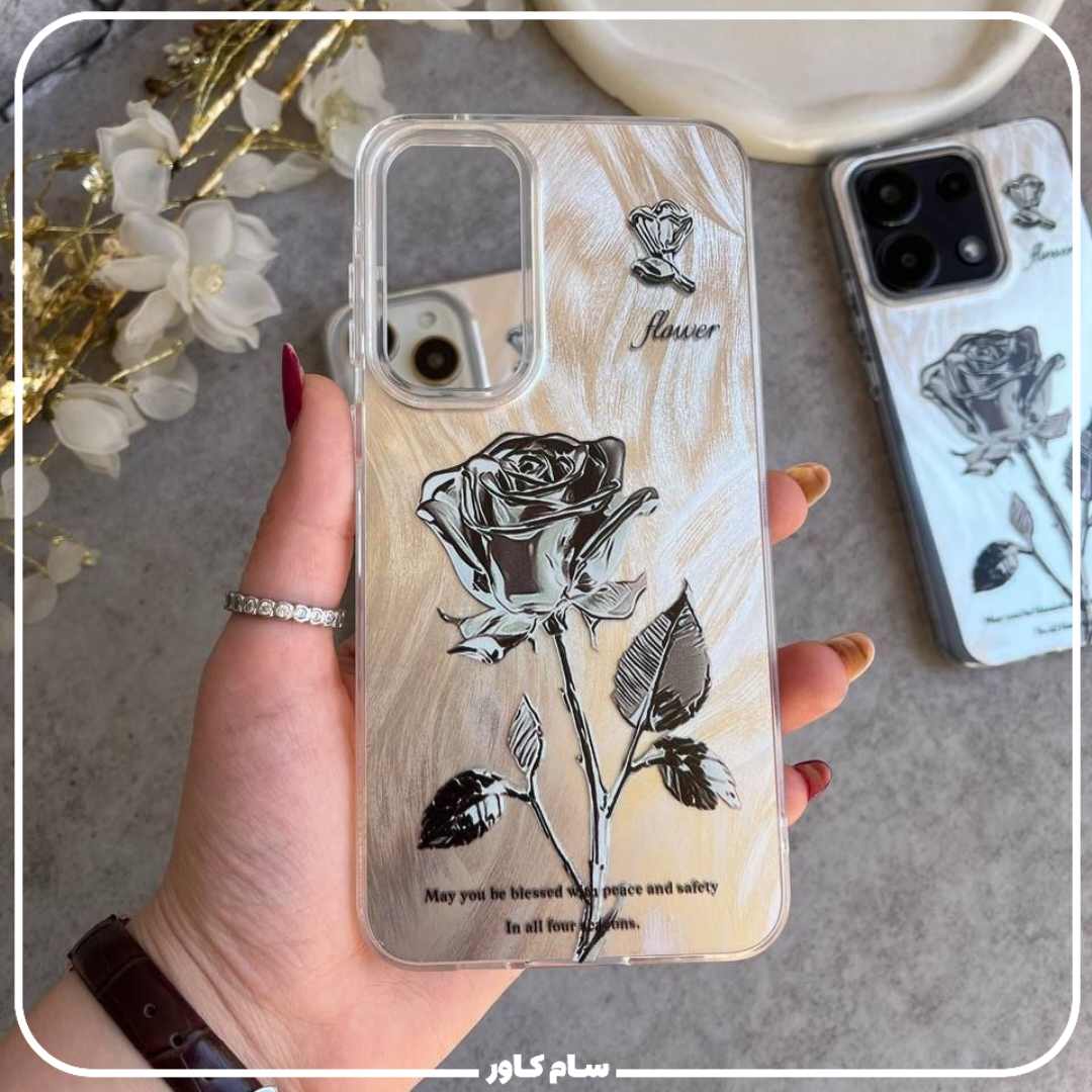 قاب براش گل رز مشکی سامسونگ