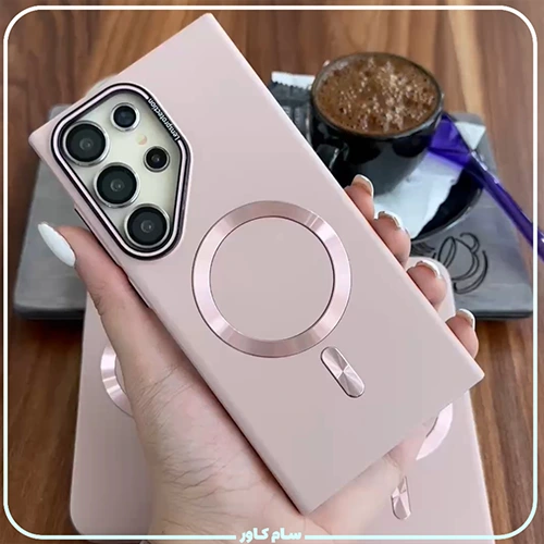 قاب متال لوکس صورتی سامسونگ