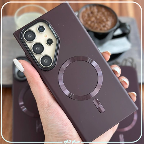 قاب متال لوکس بادمجونی سامسونگ