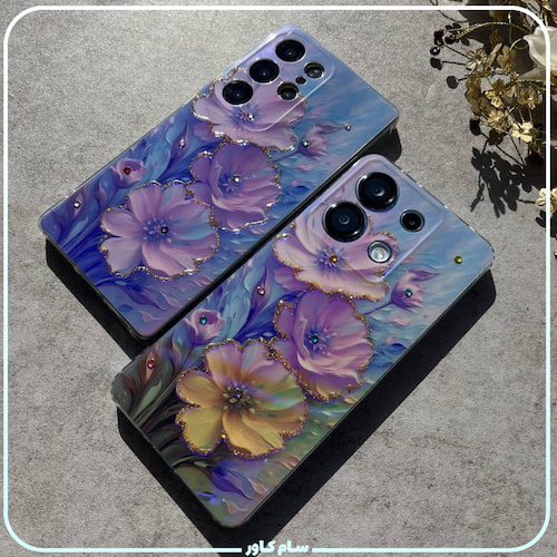 خرید قاب پوپونیک آبرنگی هولوگرامی سامسونگ