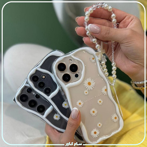 قاب شفاف گل بابونه سامسونگ بنددار